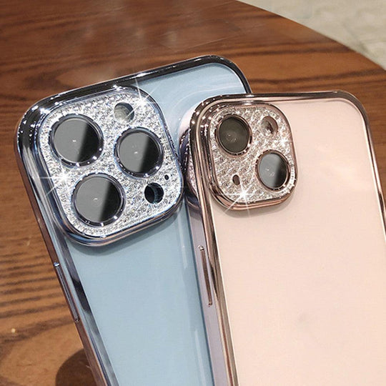 Sparkly Diamond Slim Clear Back Phone Case for iPhone - Mobile Gadget HQ