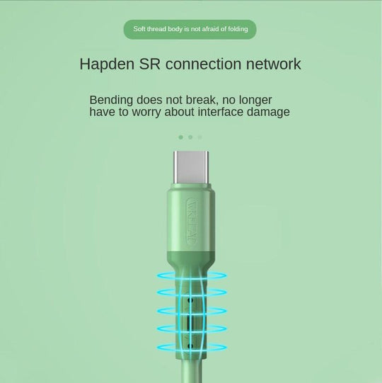 Silicone Micro USB Type C Cable Mobile Phone Charger Data Cord Charge - Mobile Gadget HQ
