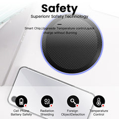 Qi Wireless Fast Charger For IPhone- Samsung