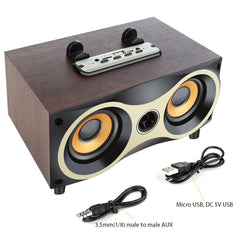 Wooden Wireless Bluetooth Speaker with MIC - Mobile Gadget HQ