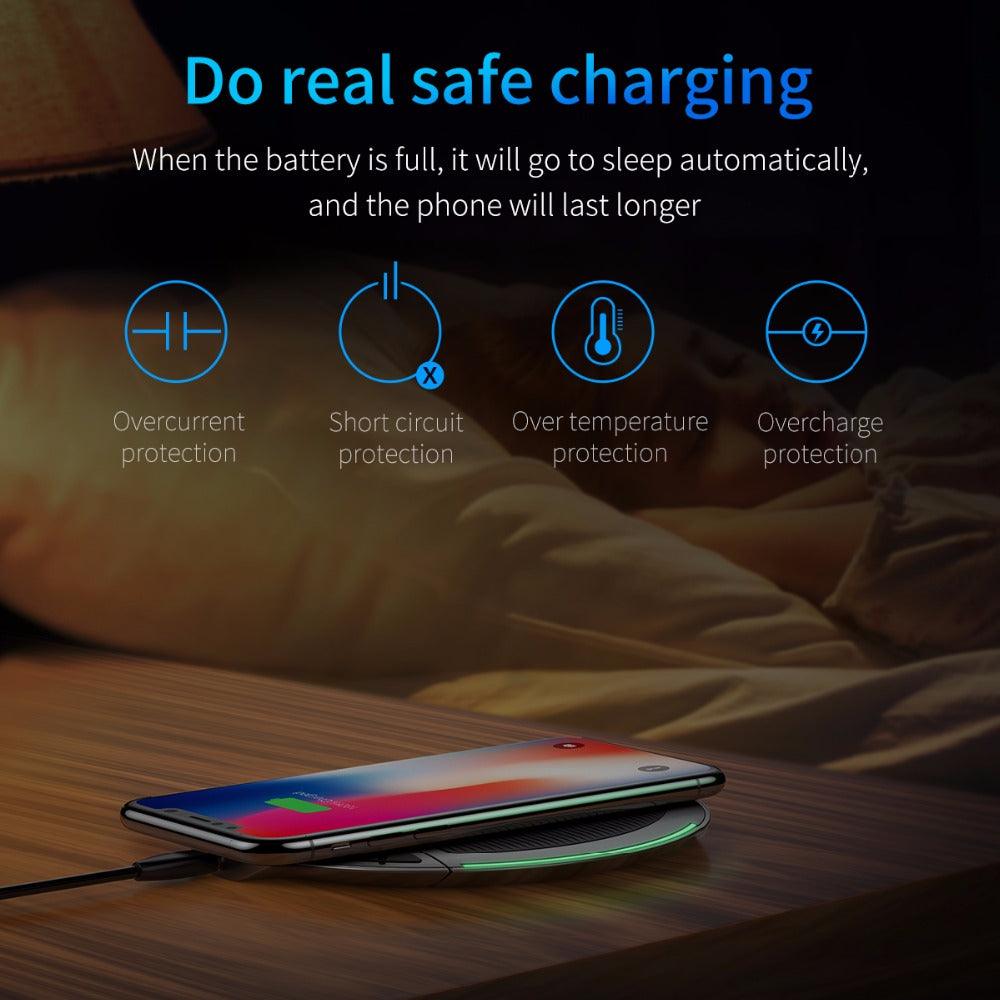 Qi Wireless Charger Fast Wireless Charging - Mobile Gadget HQ