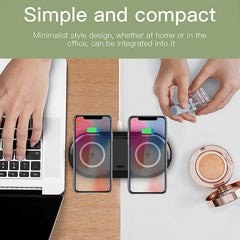 Dual Wireless Charging Pad Fast Wireless Charger - Mobile Gadget HQ