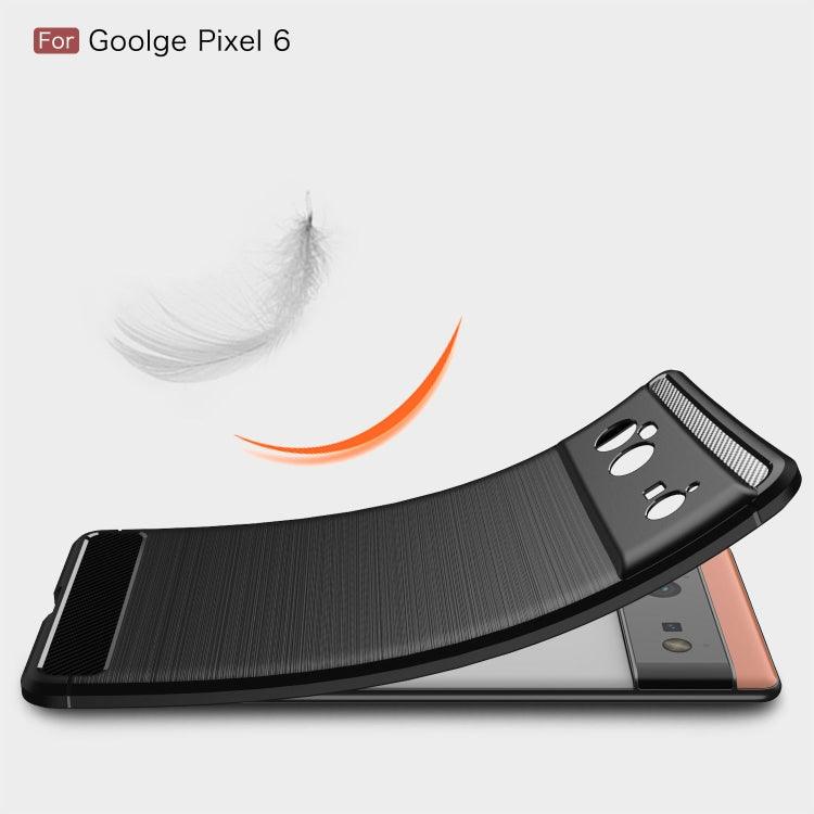 For Google Pixel 6 Brushed Texture Carbon Fiber TPU Case(Navy Blue) - Mobile Gadget HQ