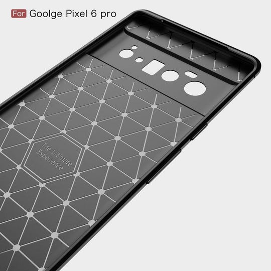 For Google Pixel 6 Pro Brushed Texture Carbon Fiber TPU Case(Navy Blue) - Mobile Gadget HQ