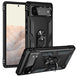 For Google Pixel 6 Shockproof TPU + PC Protective Case with 360 Degree Rotating Holder(Black) - Mobile Gadget HQ