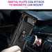 For Google Pixel 6 Shockproof TPU + PC Protective Case with 360 Degree Rotating Holder(Black) - Mobile Gadget HQ