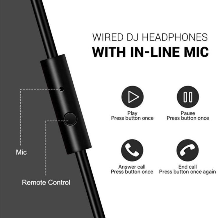 OneOdio Pro-10 Head-mounted Noise Reduction Wired Headphone with Microphone, Color:Black Red - Mobile Gadget HQ