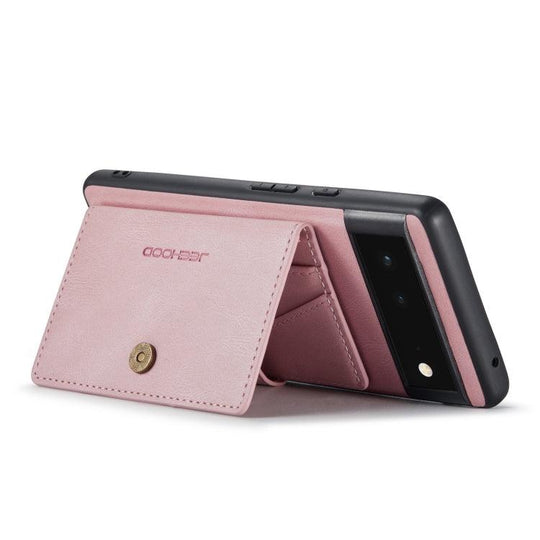 For Google Pixel 6 JEEHOOD Retro Magnetic Detachable Phone Protective Case(Pink) - Mobile Gadget HQ