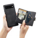For Google Pixel 6 JEEHOOD Retro Magnetic Detachable Phone Protective Case(Black) - Mobile Gadget HQ