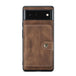 For Google Pixel 6 JEEHOOD Retro Magnetic Detachable Phone Protective Case(Brown) - Mobile Gadget HQ