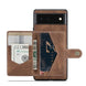 For Google Pixel 6 JEEHOOD Retro Magnetic Detachable Phone Protective Case(Brown) - Mobile Gadget HQ