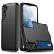 For Samsung Galaxy S22 5G Shockproof Armor Phone Case with Card Slot(Black) - Mobile Gadget HQ