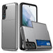 For Samsung Galaxy S22 5G Shockproof Armor Phone Case with Card Slot(Grey) - Mobile Gadget HQ
