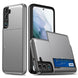 For Samsung Galaxy S22 5G Shockproof Armor Phone Case with Card Slot(Grey) - Mobile Gadget HQ