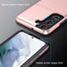 For Samsung Galaxy S22 5G Shockproof Armor Phone Case with Card Slot(Grey) - Mobile Gadget HQ
