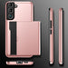 For Samsung Galaxy S22 5G Shockproof Armor Phone Case with Card Slot(Grey) - Mobile Gadget HQ