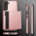For Samsung Galaxy S22 5G Shockproof Armor Phone Case with Card Slot(Grey) - Mobile Gadget HQ