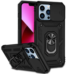 Phone Case with Slide Camera Cover & Kickstand for iPhone 13