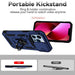 For iPhone 13 Pro Sliding Camshield Holder Phone Case (Blue) - Mobile Gadget HQ