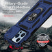 For iPhone 13 Pro Sliding Camshield Holder Phone Case (Blue) - Mobile Gadget HQ