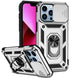 For iPhone 13 Pro Sliding Camshield Holder Phone Case (Silver) - Mobile Gadget HQ