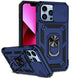 For iPhone 13 Pro Max Sliding Camshield Holder Phone Case (Blue) - Mobile Gadget HQ