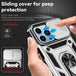 For iPhone 13 Pro Max Sliding Camshield Holder Phone Case (Silver) - Mobile Gadget HQ