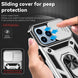 For iPhone 13 Pro Max Sliding Camshield Holder Phone Case (Silver) - Mobile Gadget HQ