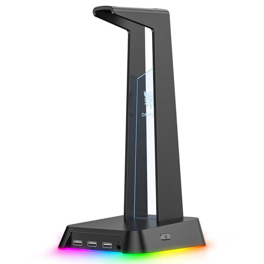 ONIKUMA ST-2 RGB Lighting Headset Holder Stand(Black) - Mobile Gadget HQ