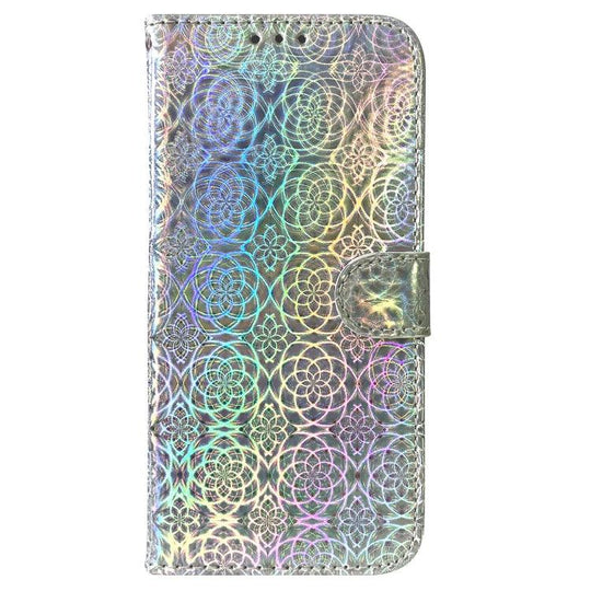 For Google Pixel 6 Colorful Magnetic Buckle Leather Phone Case(Silver) - Mobile Gadget HQ