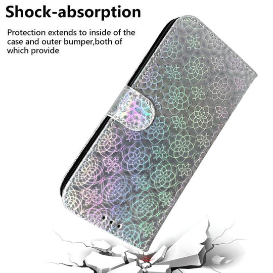 For Google Pixel 6 Colorful Magnetic Buckle Leather Phone Case(Silver) - Mobile Gadget HQ
