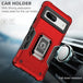 For Google Pixel 7 5G Ring Holder Non-slip Armor Phone Case(Black) - Mobile Gadget HQ