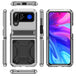 For Samsung Galaxy Z Flip4 Metal Shock-proof Phone Case With Holder(Silver) - Mobile Gadget HQ