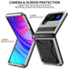 For Samsung Galaxy Z Flip4 Metal Shock-proof Phone Case With Holder(Silver) - Mobile Gadget HQ