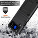For Samsung Galaxy Z Flip3 5G Metal Shock-proof Phone Case With Holder(Black) - Mobile Gadget HQ