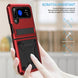 For Samsung Galaxy Z Flip3 5G Metal Shock-proof Phone Case With Holder(Red) - Mobile Gadget HQ