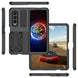 For Samsung Galaxy Z Fold4 Metal Shock-proof Phone Case With Holder(Black) - Mobile Gadget HQ