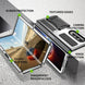For Samsung Galaxy Z Fold4 Metal Shock-proof Phone Case With Holder(Silver) - Mobile Gadget HQ