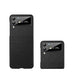 For Samsung Galaxy Z Flip4 Litchi Texture Genuine Leather Phone Case(Black) - Mobile Gadget HQ