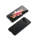 For Samsung Galaxy Z Flip4 Litchi Texture Genuine Leather Phone Case(Black) - Mobile Gadget HQ