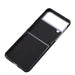 For Samsung Galaxy Z Flip4 Litchi Texture Genuine Leather Phone Case(Black) - Mobile Gadget HQ