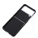 For Samsung Galaxy Z Flip4 Litchi Texture Genuine Leather Phone Case(Black) - Mobile Gadget HQ
