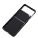 For Samsung Galaxy Z Flip4 Litchi Texture Genuine Leather Phone Case(Black) - Mobile Gadget HQ