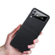 For Samsung Galaxy Z Flip4 Litchi Texture Genuine Leather Phone Case(Black) - Mobile Gadget HQ