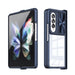 For Samsung Galaxy Z Fold4 360 Full Body Sliding Camshield Phone Case(Blue) - Mobile Gadget HQ