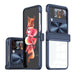 For Samsung Galaxy Z Flip4 360 Full Body Sliding Camshield Phone Case(Blue) - Mobile Gadget HQ