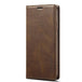 For Samsung Galaxy S21 5G LC.IMEEKE RFID Anti-theft Leather Phone Case(Brown) - Mobile Gadget HQ