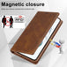 For Samsung Galaxy S21 5G LC.IMEEKE RFID Anti-theft Leather Phone Case(Brown) - Mobile Gadget HQ