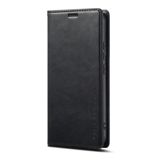 For Samsung Galaxy S21 5G LC.IMEEKE RFID Anti-theft Leather Phone Case(Black) - Mobile Gadget HQ