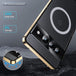For Google Pixel 7 Pro MagSafe Magnetic Frosted Metal Phone Case(Gold) - Mobile Gadget HQ